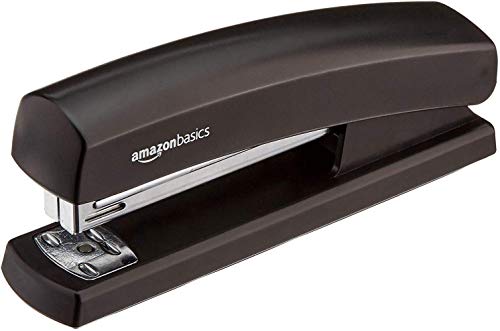 Amazon Basics - Grapadora con capacidad 1000 grapas 1 unidad, color negro