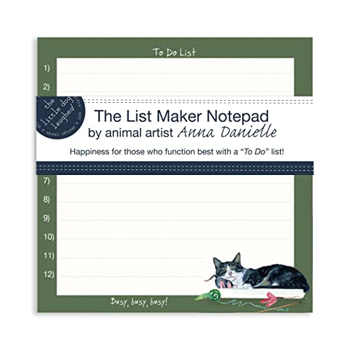 Bloc de notas LDLM03 con diseño de gato ocupado y perro pequeño se rió para hacer lista de artículos de papelería
